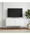 vidaXL Wall-Mounted TV Cabinet White 78.5 x 31 x 30 cm Engineered Wood — V0672203038