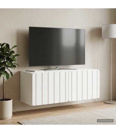 vidaXL Wall-Mounted TV Cabinet White 78.5 x 31 x 30 cm Engineered Wood — V0672203038