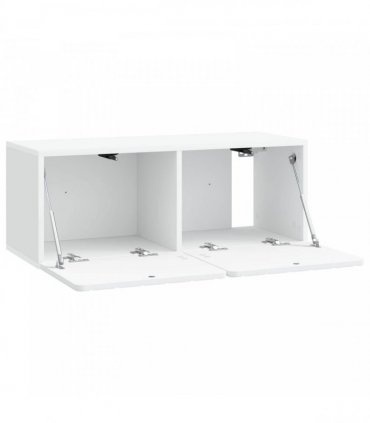 vidaXL Wall-Mounted TV Cabinet White 78.5 x 31 x 30 cm Engineered Wood — V0672203038