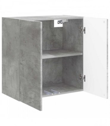 vidaXL Wall-Mounted Cabinet Concrete Grey 59 x 31 x 60 cm — V0672203043