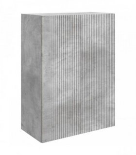 vidaXL Wall-Mounted Cabinet Concrete Grey 66 x 34.5 x 90 cm — V0672203049