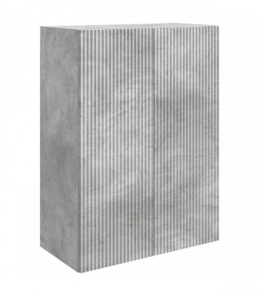 vidaXL Wall-Mounted Cabinet Concrete Grey 66 x 34.5 x 90 cm — V0672203049
