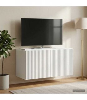 vidaXL Wall-Mounted TV Cabinet White 59.5 x 31 x 30 cm Engineered Wood — V0672203069