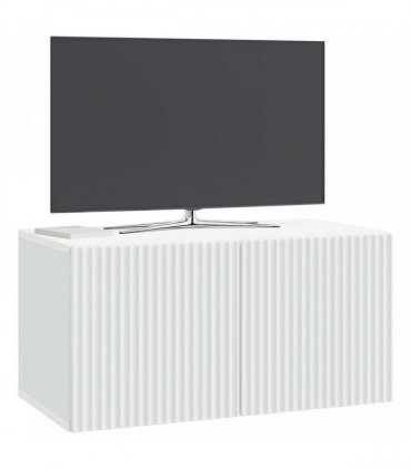 vidaXL Wall-Mounted TV Cabinet White 59.5 x 31 x 30 cm Engineered Wood — V0672203069