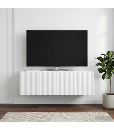 vidaXL Wall-Mounted TV Cabinet White 98 x 31 x 30 cm Engineered Wood — V0672203070