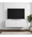 vidaXL Wall-Mounted TV Cabinet White 98 x 31 x 30 cm Engineered Wood — V0672203070