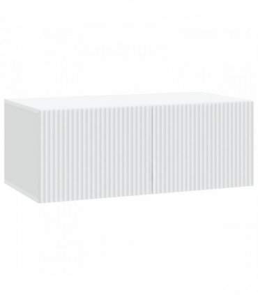 vidaXL Wall-Mounted TV Cabinet White 78.5 x 41 x 30 cm Engineered Wood — V0672203072