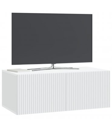 vidaXL Wall-Mounted TV Cabinet White 78.5 x 41 x 30 cm Engineered Wood — V0672203072
