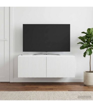 vidaXL Wall-Mounted TV Cabinet White 78.5 x 41 x 30 cm Engineered Wood — V0672203072