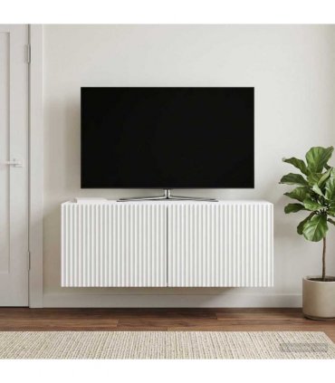 vidaXL Wall-Mounted TV Cabinet White 78.5 x 31 x 30 cm Engineered Wood — V0672203073