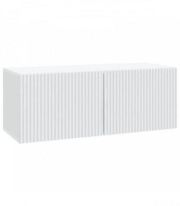 vidaXL Wall-Mounted TV Cabinet White 78.5 x 31 x 30 cm Engineered Wood — V0672203073