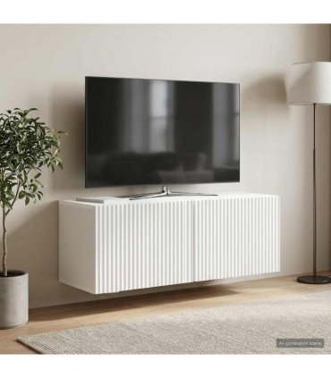 vidaXL Wall-Mounted TV Cabinet White 78.5 x 31 x 30 cm Engineered Wood — V0672203073
