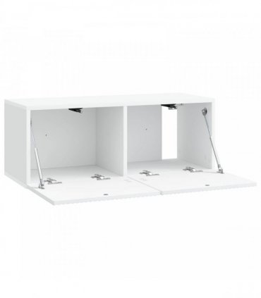 vidaXL Wall-Mounted TV Cabinet White 78.5 x 31 x 30 cm Engineered Wood — V0672203073