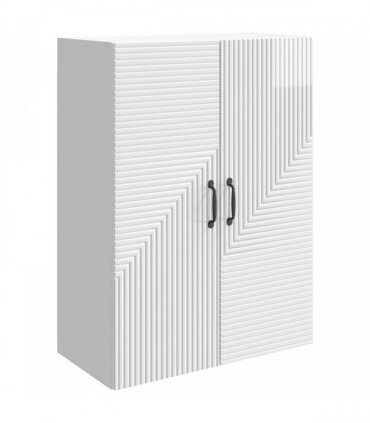 vidaXL Wall-Mounted Cabinet High Gloss White 66 x 34.5 x 90 cm — V0672203074