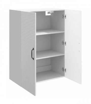 vidaXL Wall-Mounted Cabinet High Gloss White 66 x 34.5 x 90 cm — V0672203074