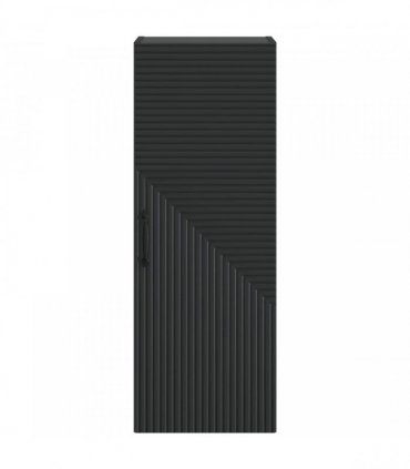 vidaXL Wall-Mounted Cabinet Black 33 x 34.5 x 90 cm Engineered Wood — V0672203075