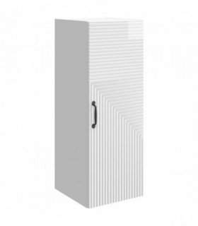 vidaXL Wall-Mounted Cabinet High Gloss White 33 x 34.5 x 90 cm — V0672203080