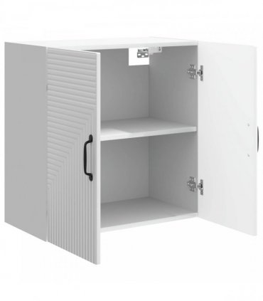vidaXL Wall-Mounted Cabinet High Gloss White 59 x 31 x 60 cm — V0672203088