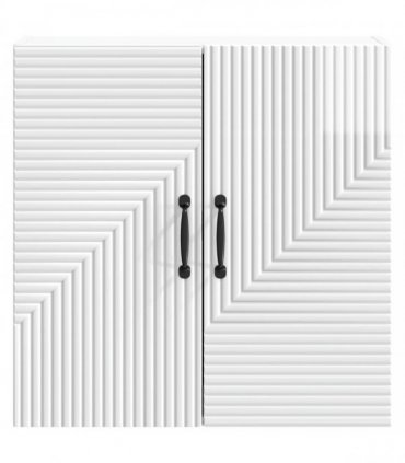 vidaXL Wall-Mounted Cabinet High Gloss White 59 x 31 x 60 cm — V0672203088