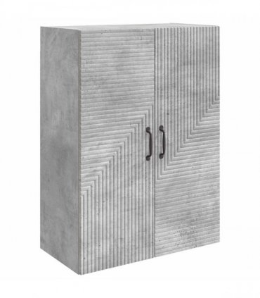 vidaXL Wall-Mounted Cabinet Concrete Grey 66 x 34.5 x 90 cm — V0672203089