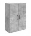 vidaXL Wall-Mounted Cabinet Concrete Grey 66 x 34.5 x 90 cm — V0672203089