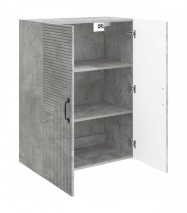vidaXL Wall-Mounted Cabinet Concrete Grey 66 x 34.5 x 90 cm — V0672203089