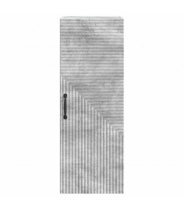 vidaXL Wall-Mounted Cabinet Concrete Grey 33 x 34.5 x 90 cm — V0672203097