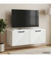 vidaXL Wall-Mounted TV Cabinet White 78.5 x 31 x 30 cm Engineered Wood — Size: 78.5 x 31 cm