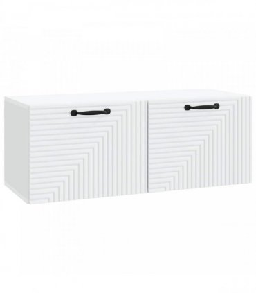 vidaXL Wall-Mounted TV Cabinet White 78.5 x 31 x 30 cm Engineered Wood — Size: 78.5 x 31 cm