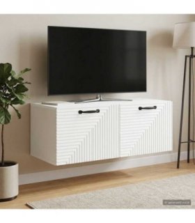 vidaXL Wall-Mounted TV Cabinet White 78.5 x 41 x 30 cm Engineered Wood — Size: 78.5 x 41 cm