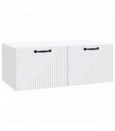 vidaXL Wall-Mounted TV Cabinet White 78.5 x 41 x 30 cm Engineered Wood — Size: 78.5 x 41 cm