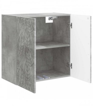 vidaXL Wall-Mounted Cabinet Concrete Grey 59 x 31 x 60 cm — V0672203107