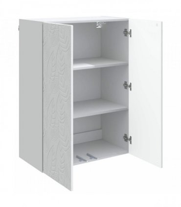vidaXL Wall-Mounted Cabinet White 66 x 34.5 x 90 cm Engineered Wood — V0672203119