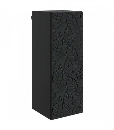vidaXL Wall-Mounted Cabinet Black 33 x 34.5 x 90 cm Engineered Wood — V0672203120