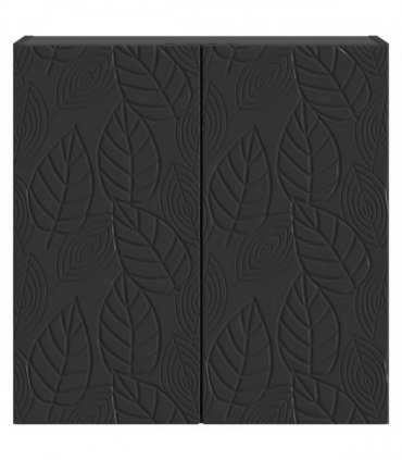 vidaXL Wall-Mounted Cabinet Black 59 x 31 x 60 cm Engineered Wood — V0672203124