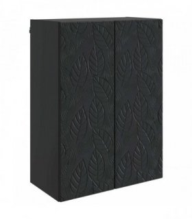 vidaXL Wall-Mounted Cabinet Black 66 x 34.5 x 90 cm Engineered Wood — V0672203129