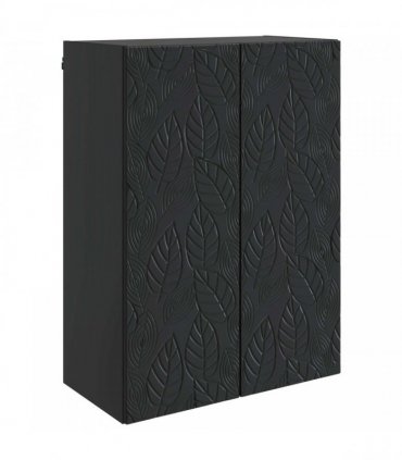vidaXL Wall-Mounted Cabinet Black 66 x 34.5 x 90 cm Engineered Wood — V0672203129