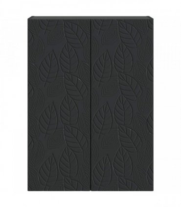 vidaXL Wall-Mounted Cabinet Black 66 x 34.5 x 90 cm Engineered Wood — V0672203129