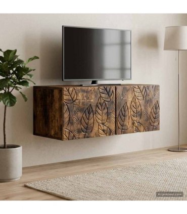 vidaXL Wall-Mounted TV Cabinet 59.5 x 31 cm Smoked Oak Engineered Wood