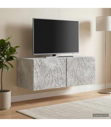 vidaXL Wall-Mounted TV Cabinet 78.5 x 31 cm Concrete Grey