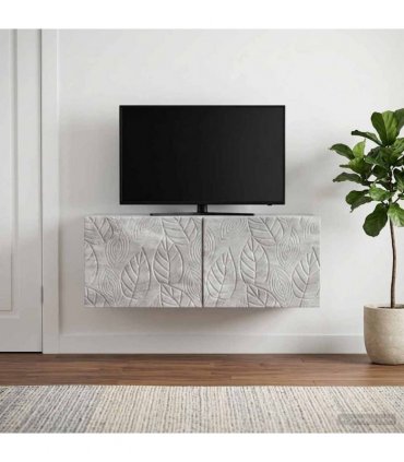 vidaXL Wall-Mounted TV Cabinet 78.5 x 31 cm Concrete Grey
