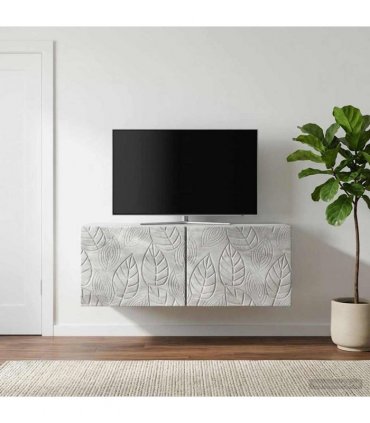 vidaXL Wall-Mounted TV Cabinet 59.5 x 41 x 30 cm Concrete Grey — Size: 59.5 x 41 cm — V0672203136