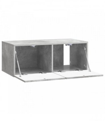 vidaXL Wall-Mounted TV Cabinet 59.5 x 41 x 30 cm Concrete Grey — Size: 59.5 x 41 cm — V0672203136