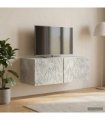 vidaXL Wall-Mounted TV Cabinet 59.5 x 31 cm Concrete Grey