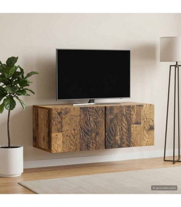 vidaXL Wall-Mounted TV Cabinet 59.5 x 31 cm Old Wood Engineered Wood