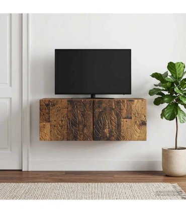 vidaXL Wall-Mounted TV Cabinet 59.5 x 31 cm Old Wood Engineered Wood
