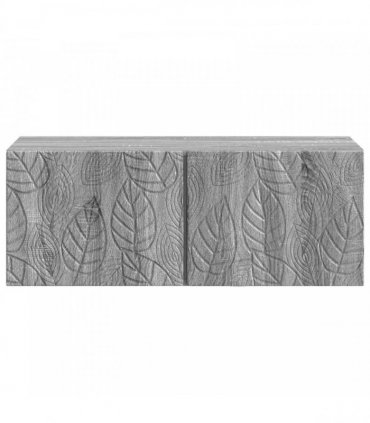 vidaXL Wall-Mounted TV Cabinet 98 x 41 x 30 cm Grey Sonoma — Size: 98 x 41 cm