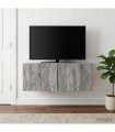 vidaXL Wall-Mounted TV Cabinet 98 x 31 cm Grey Sonoma Engineered Wood
