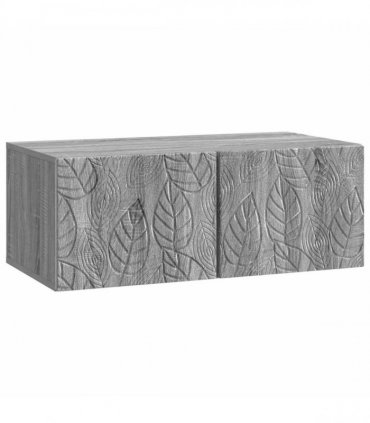 vidaXL Wall-Mounted TV Cabinet 98 x 31 cm Grey Sonoma Engineered Wood