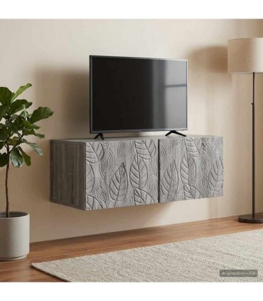 vidaXL Wall-Mounted TV Cabinet 98 x 31 cm Grey Sonoma Engineered Wood